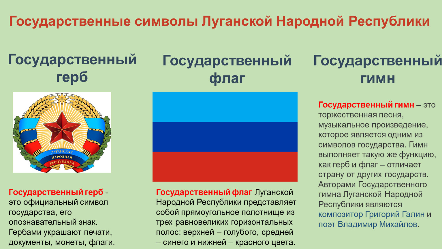 Герб луганской республики